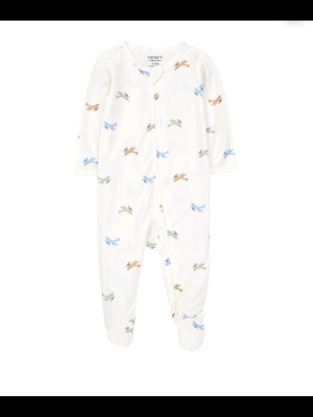 NWT Carter's Baby Bou Newborn Airplane Footed Pajama Sleep N' Play 🛩🛫✈️🛬